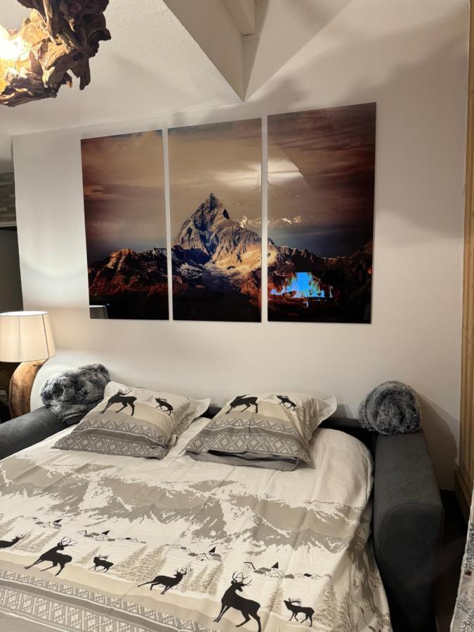 شقة Cocon Au Coeur De Chamonix Avec Parking Gratuit المظهر الخارجي الصورة